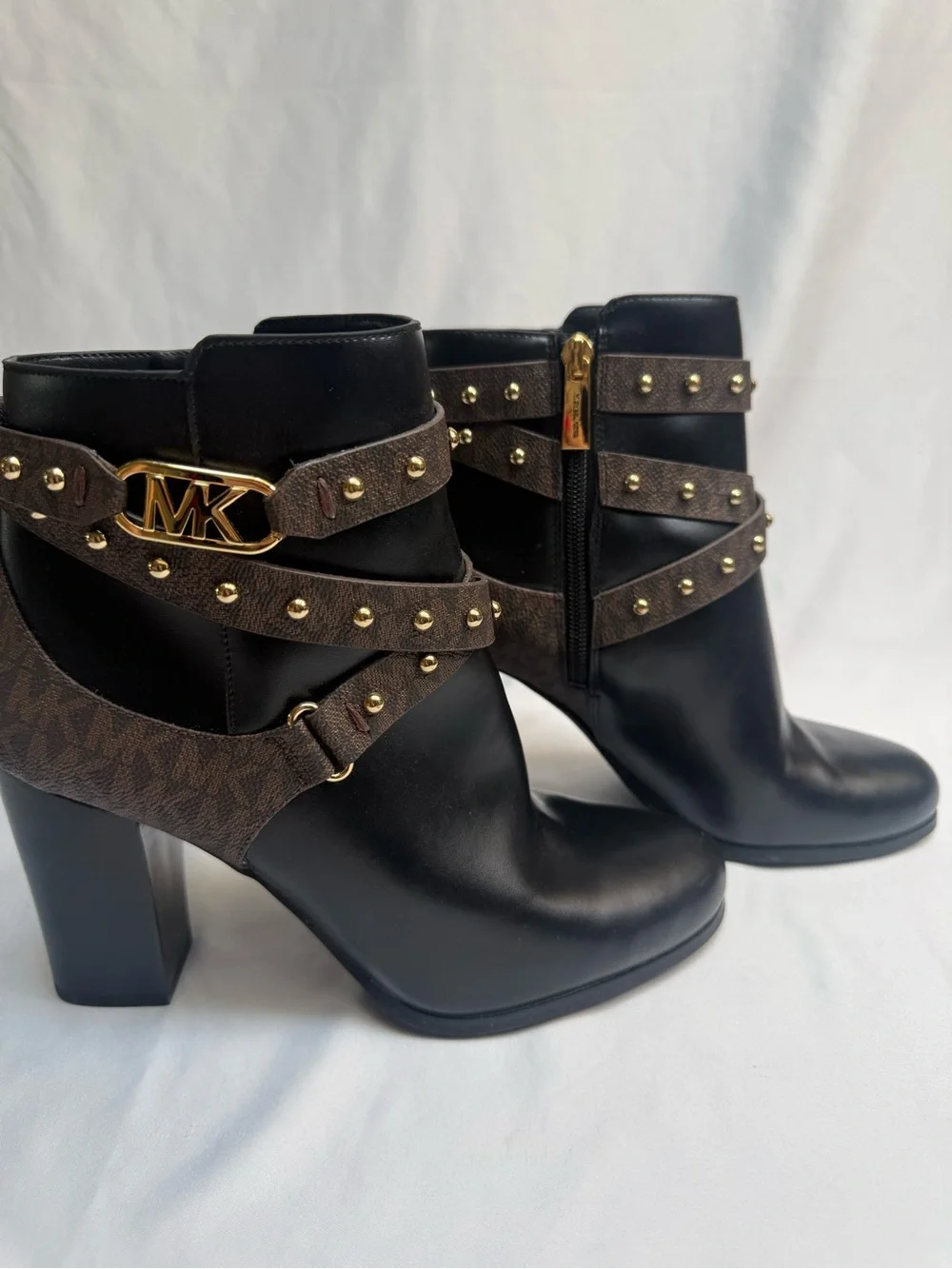 Michael Kors Kincaid Brown Studded Bootie Women’s Size 8.5m Retail $295